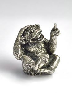 Silver statuette Monkey
