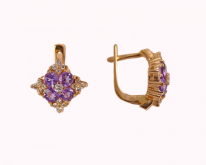 Gold earrings