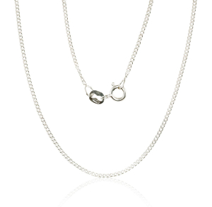 Sudraba ķēdīte Kartjē 1.5 mm, dimantu apstrādājums