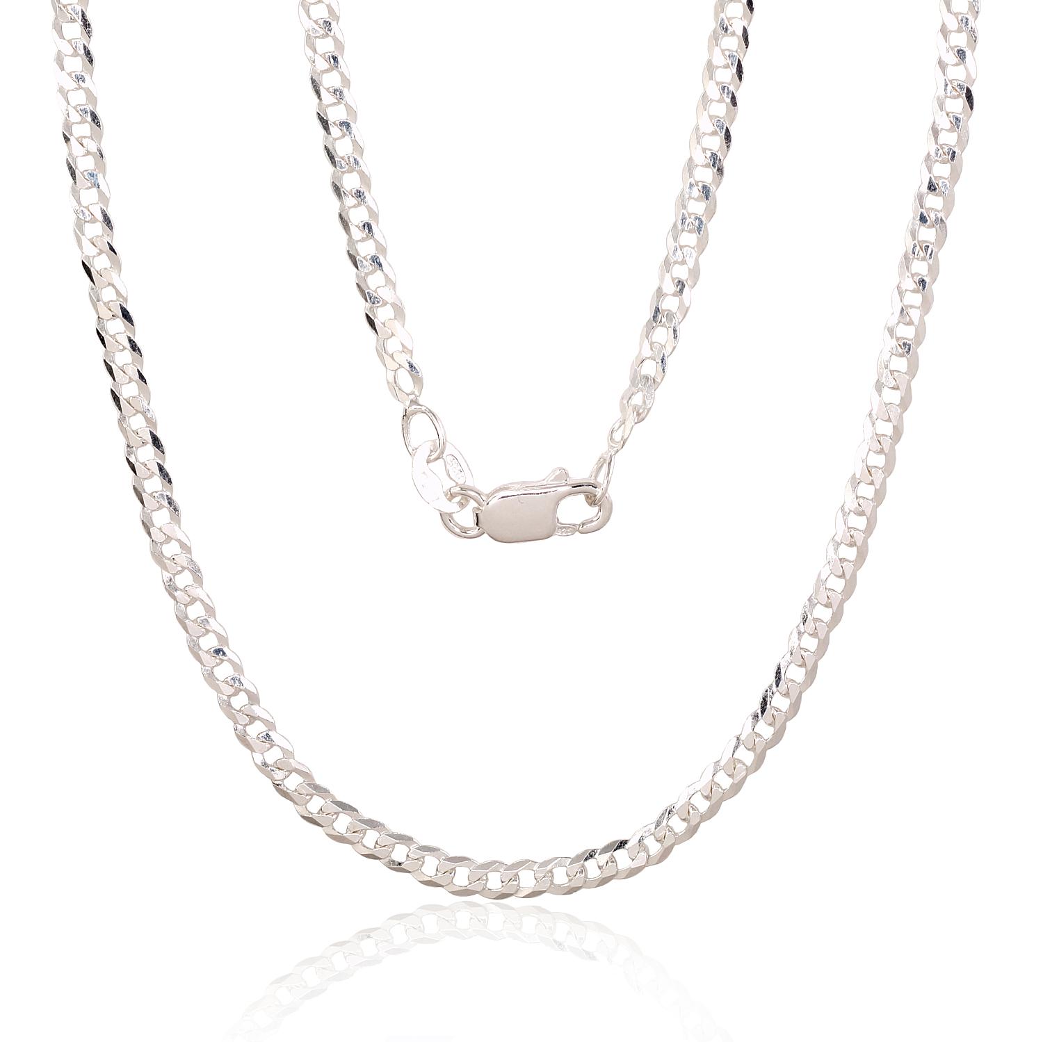 Sudraba ķēdīte Kartjē 2.5 mm, dimantu apstrādājums Sudraba ķēdīte Kartjē 2.5 mm, dimantu apstrādājums