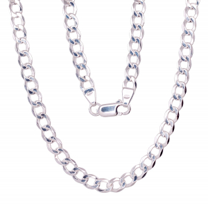 Sudraba ķēdīte Kartjē 4.5 mm