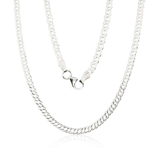 Sudraba ķēdīte Rombs 2,8 mm, dimantu apstrādājums
