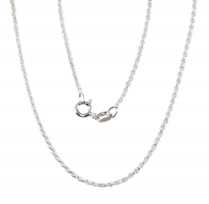 Sudraba ķēdīte Tauvas (Rope) 1,3 mm