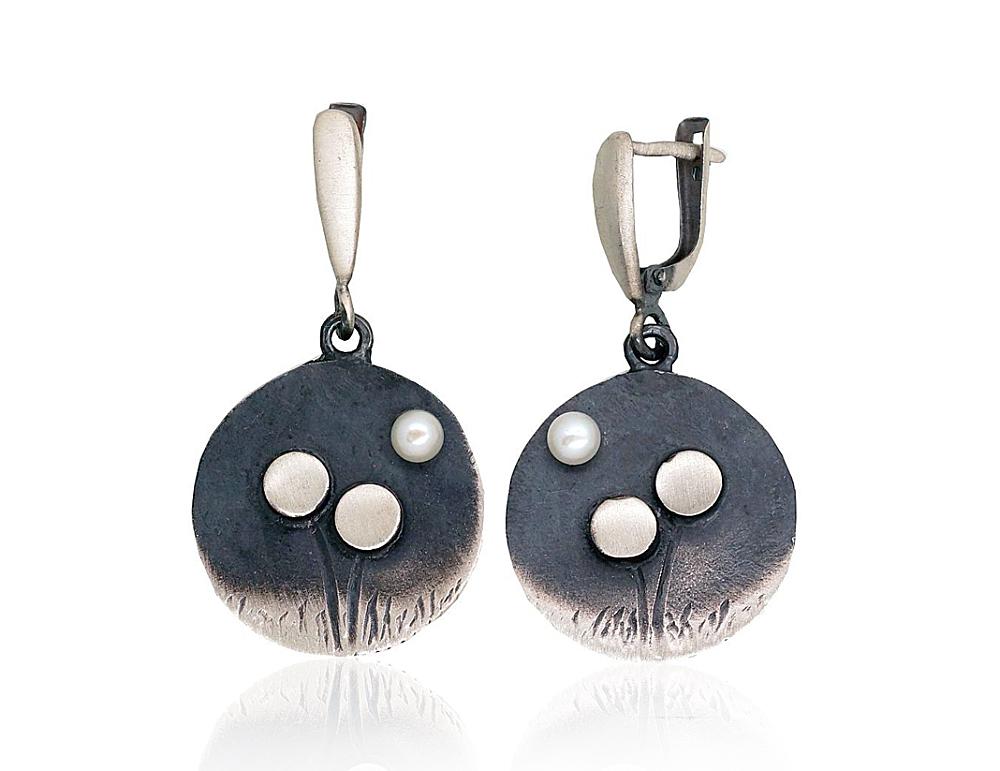 Silver earrings