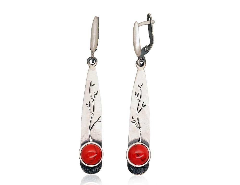 Silver earrings