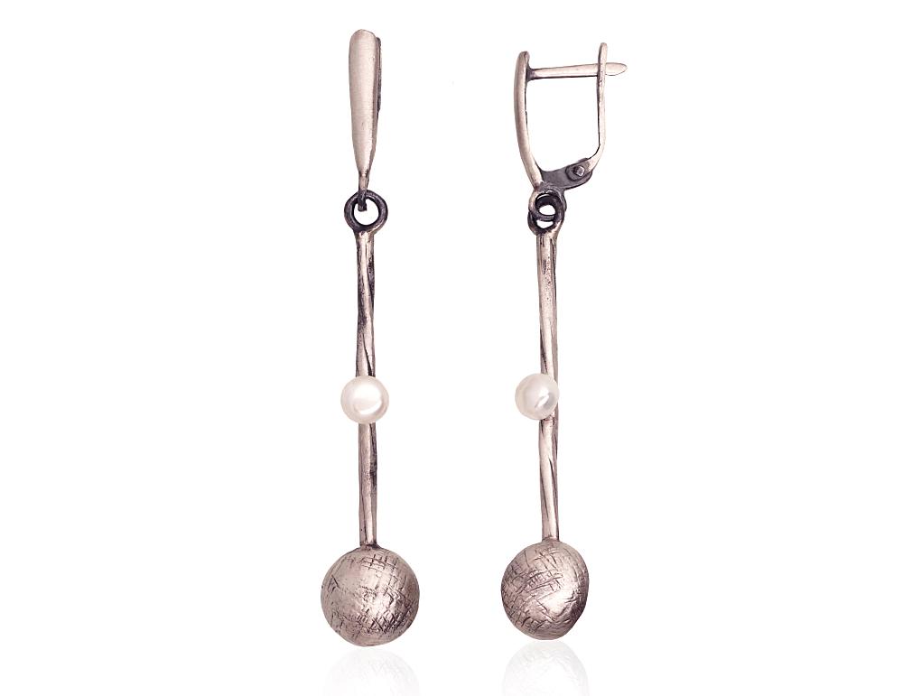 Silver earrings