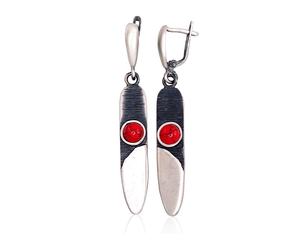 Silver earrings