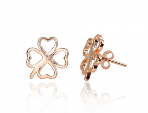 Silver stud earrings