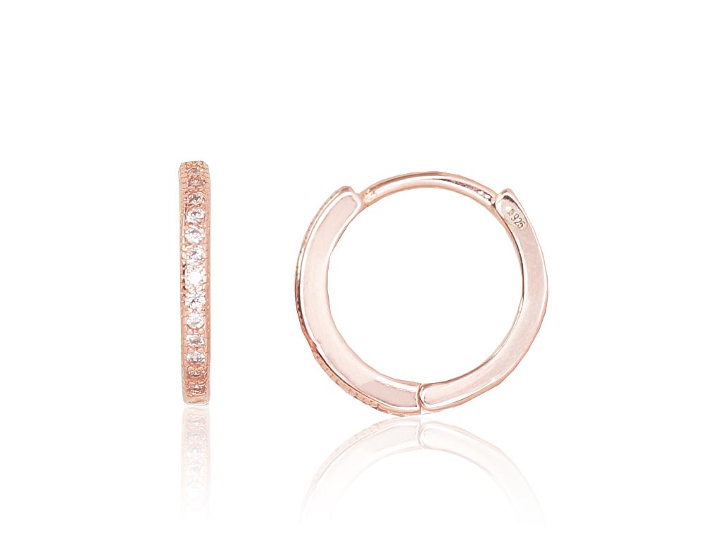 Серебряные серьги с круглой застежкой Серебряные серьги с круглой застежкой