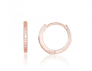 Серебряные серьги с круглой застежкой