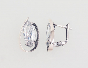 'Inglise' sulguriga hõbekõrverõngad