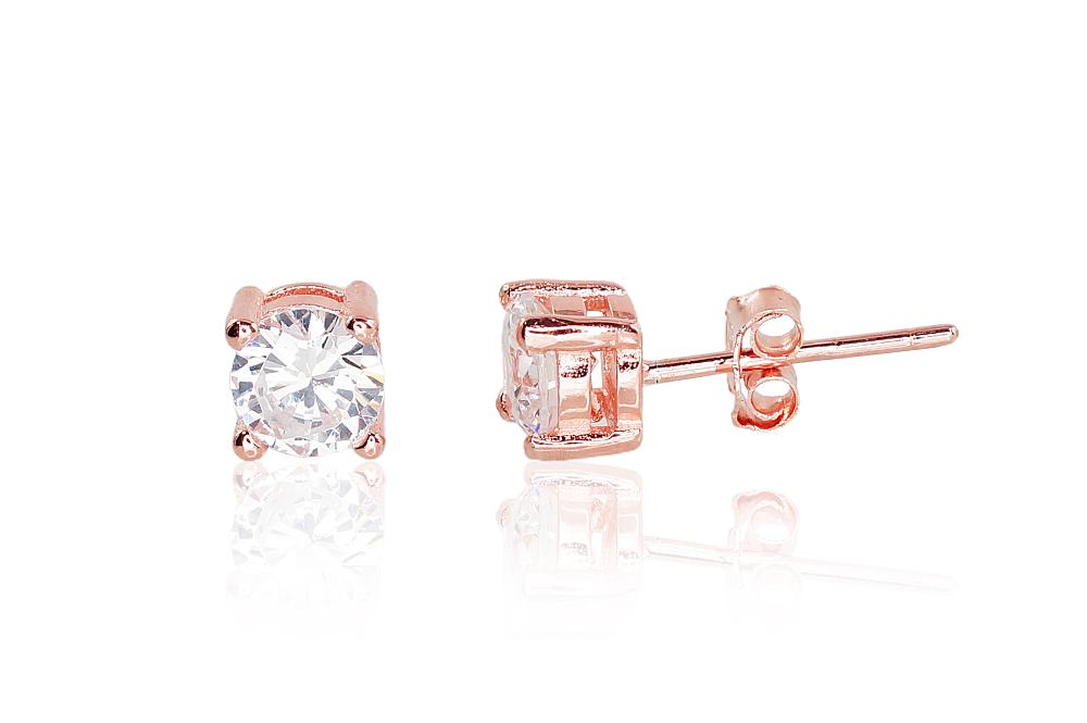 Silver stud earrings