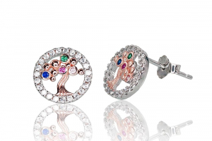 Серебряные серьги-пуссеты