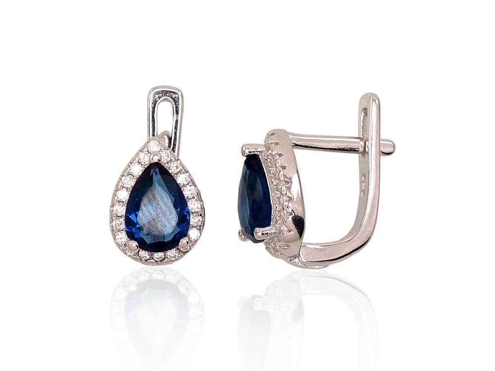 'Inglise' sulguriga hõbekõrverõngad