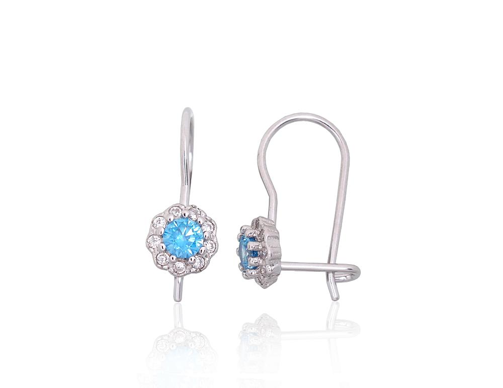 Silver hook earrings