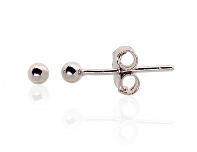 Silver stud earrings