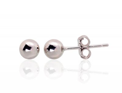 Silver stud earrings