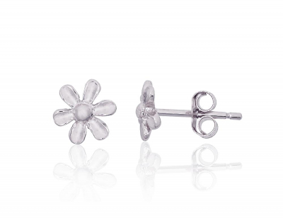 Silver stud earrings