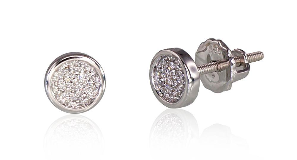 Gold screw studs earrings