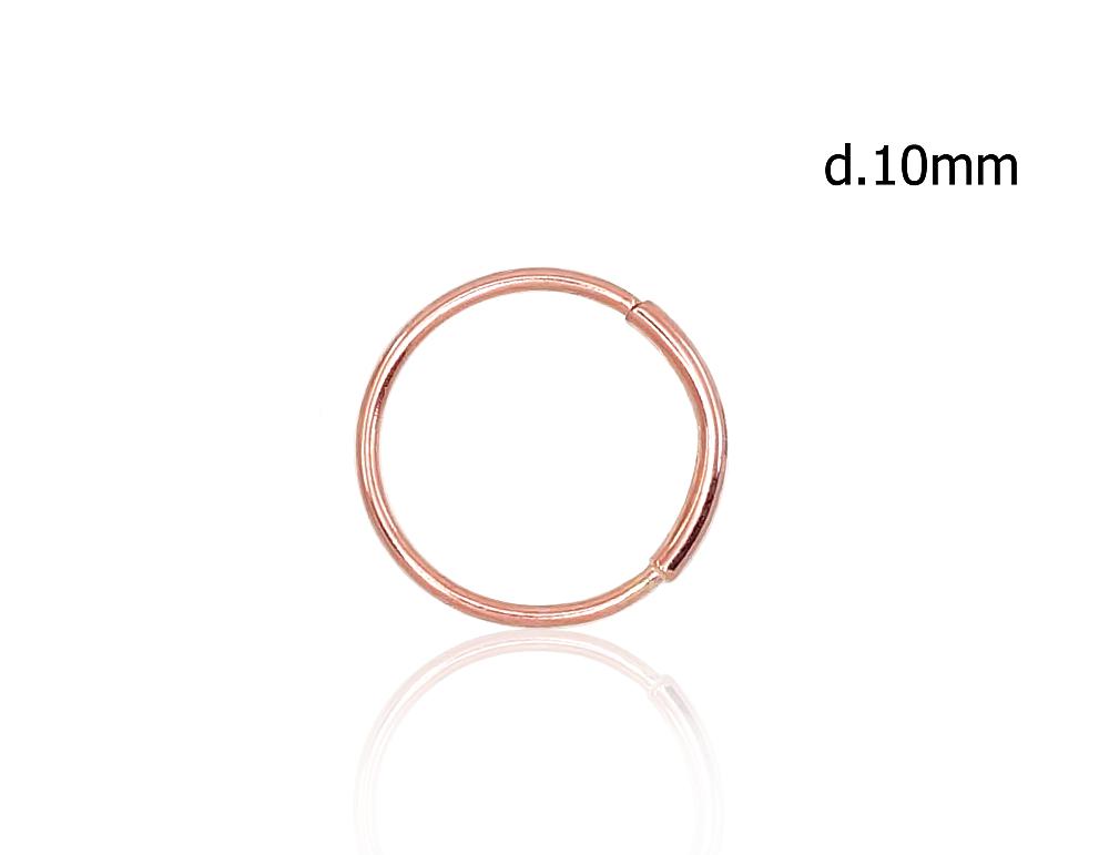 Gold piercing for nose