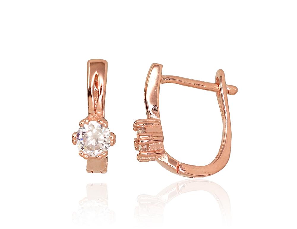 Серебряные серьги на английском замке Серебряные серьги на английском замке