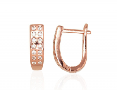 'Inglise' sulguriga hõbekõrverõngad