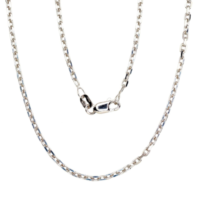 Silver chain Anchor 2.1 mm, diamond cut