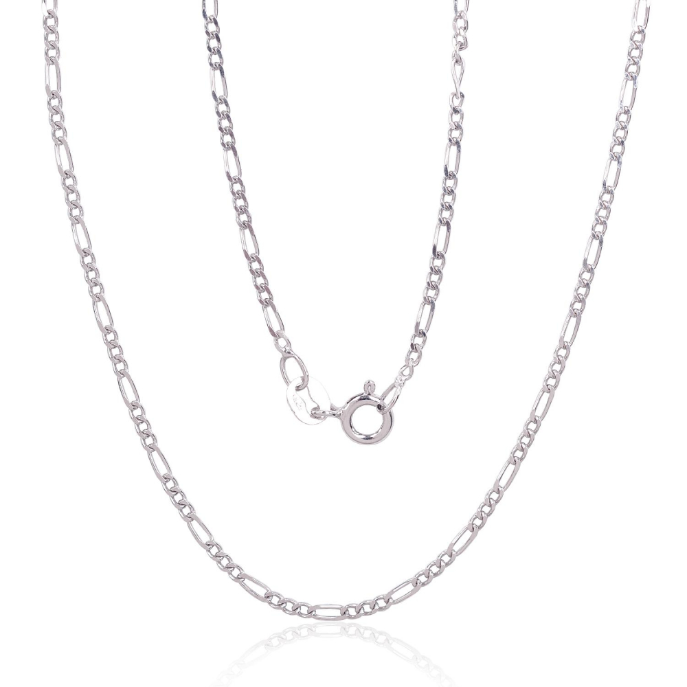 Sudraba ķēdīte Figaro 1,8 mm, dimantu apstrādājums Sudraba ķēdīte Figaro 1,8 mm, dimantu apstrādājums