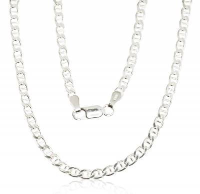 Silver chain Marina 3 mm, diamond cut