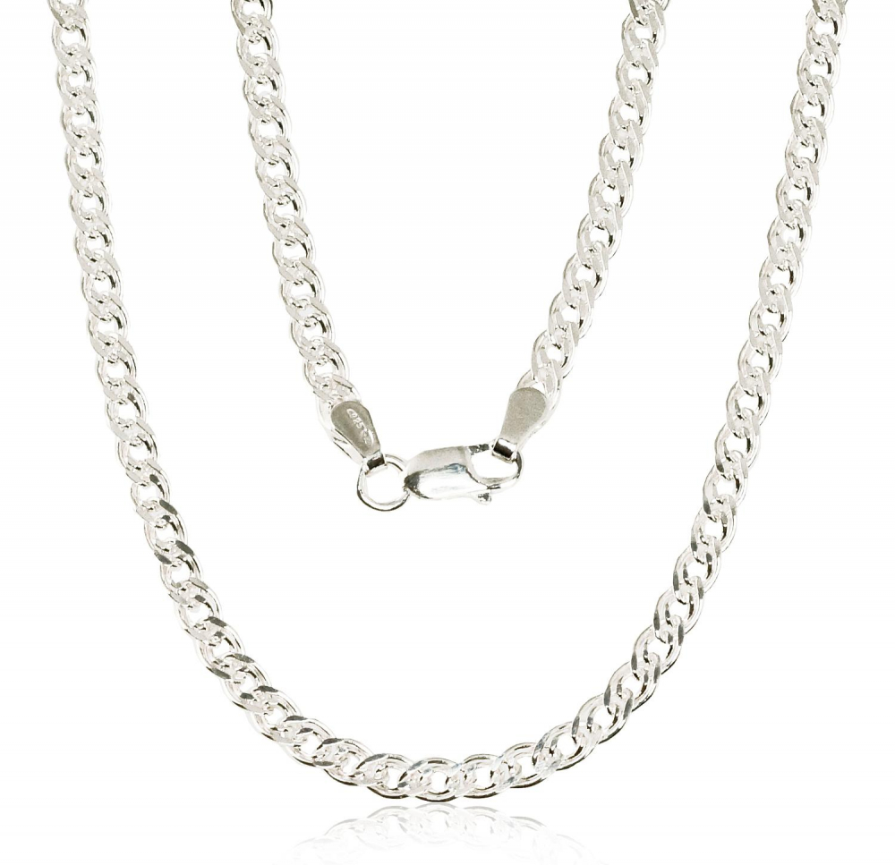 Sudraba ķēdīte Mona Liza 3.1 mm, dimantu apstrādājums Sudraba ķēdīte Mona Liza 3.1 mm, dimantu apstrādājums