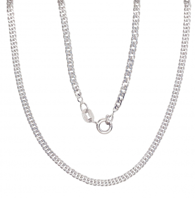 Silver chain Rombo 2 mm, diamond cut