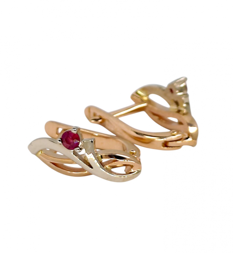 Gold earrings
