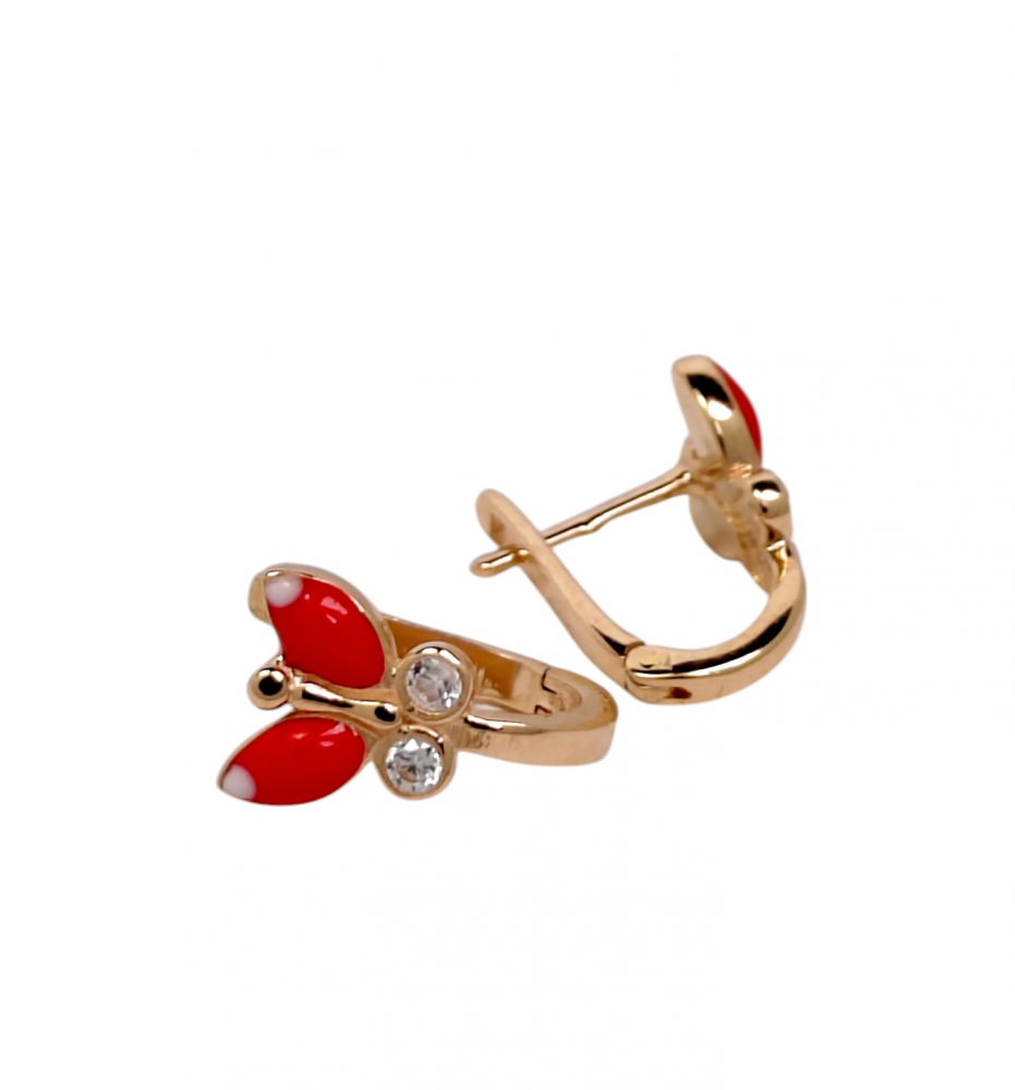 Gold earrings