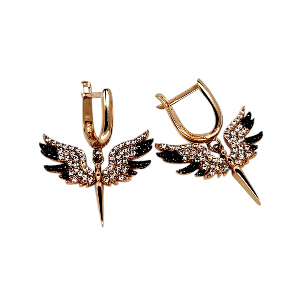 Gold earrings