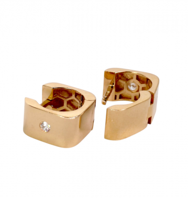 Gold earrings