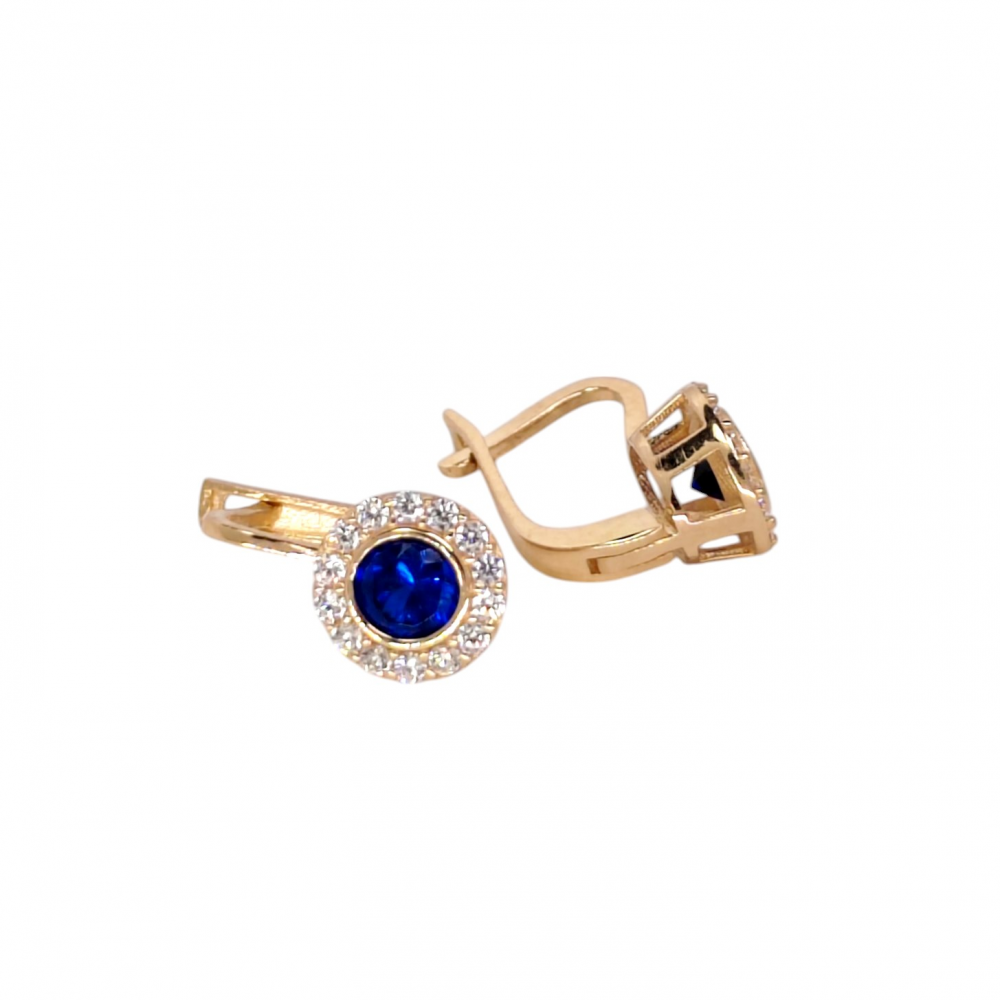 Gold earrings