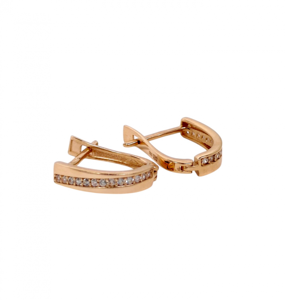 Gold earrings