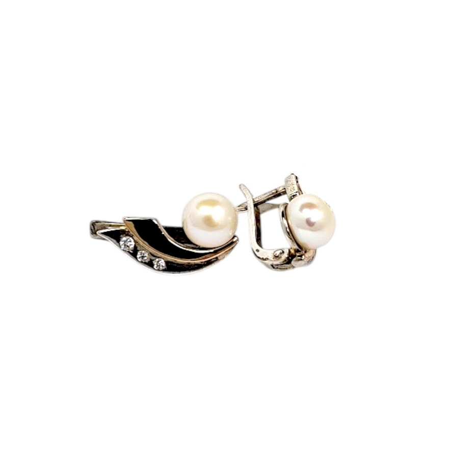 Silver earrings