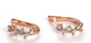 Gold earrings